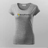 Microsoft Surface T-Shirt for Women – Code Smooth, Build Bold