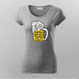 Funny Beer T-shirt For Women