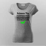 Science Tip Alligator T-Shirt For Women - Fun Learning Apparel