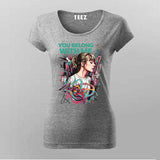 You Belong With Me T-Shirt For Women – Bold Fan Art for Pop Hearts