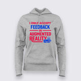 Augmented Reality Feedback Hoodie For Women – Upgrade Your Comfort Zone