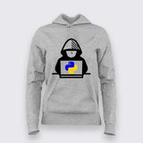 Python Hacker Hoodie For Women – Cool Programmer & Coder