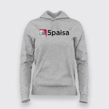 5paisa Logo Hoodie For Women - Invest in Style