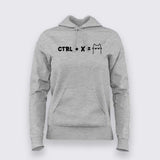 "Ctrl + X = Shortcat" Funny Women's Hoodie for Cat Lovers