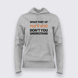 "Bhaad Mein Jao" Hoodie For Women - Bold and Funny