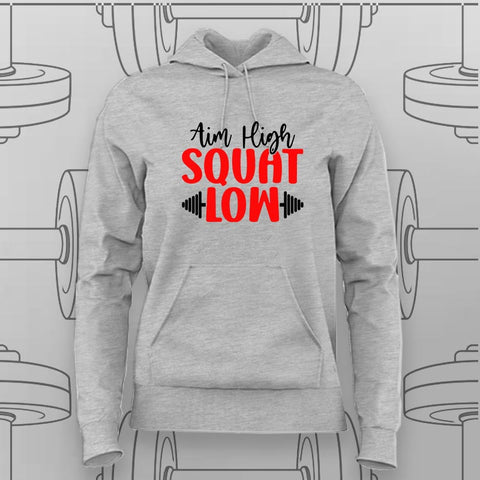 Squat Low Hoodie For Women – Perfect for Fitness Enthusiasts