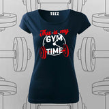 This Is My Gym Time T-Shirt For Women – Perfect for Fitness Enthusiasts