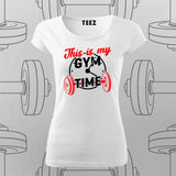 This Is My Gym Time T-Shirt For Women – Perfect for Fitness Enthusiasts