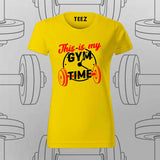 This Is My Gym Time T-Shirt For Women – Perfect for Fitness Enthusiasts