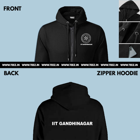 iit-gandhinagar-zipper-black-hoodie