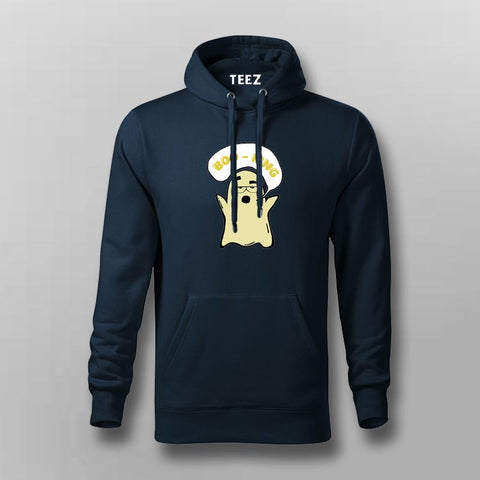 BOO-RING Funny Ghost Hoodie For Men