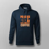 Powered by AI and Coffee Men’s T-Shirt – Funny Tech Coder Tee