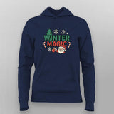 Winter Magic Christmas Hoodie For Women