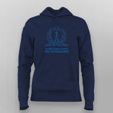 IISC Bangalore Institute Logo Graphic Hoodie For Women