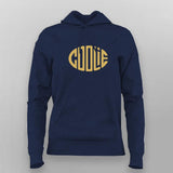Coolie Women’s Hoodie – Iconic Gold Front Emblem Look