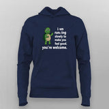 I Am Running Slowly Hoodie For Women