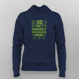 Go Fact Yourself Programmer Mode T-shirt For Women