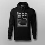 Programmer Nutrition Facts Tee - Funny and Geeky Wear by Teez