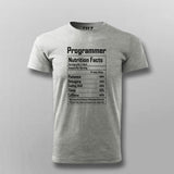 Programmer Nutrition Facts Tee - Funny and Geeky Wear by Teez
