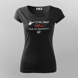 Is this Java, No it's JavaScript funny programming T-Shirt For Women