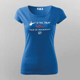 Is this Java, No it's JavaScript funny programming T-Shirt For Women