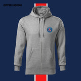 PSG  Cotton & Zipper Hoodie for Men Paris Saint-Germain