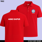 AIIMS Raipur Men's Polo T-Shirt – Blue Badge Edition