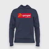 Spicejet Logo Hoodies For Women