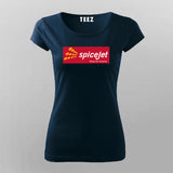 Spicejet Logo T-Shirt For Women