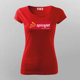 Spicejet Logo T-Shirt For Women