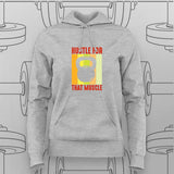 Hustle for the Muscle Gym Motivation Hoodie – For Women