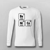 Be Nice - Science T-Shirt for Men - Geeky & Funny Science