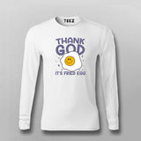 Thank God It’s Fried Egg Funny T-shirt For Men