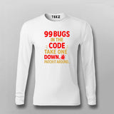 99 Bugs in the Code T-Shirt for Men – Funny Developer Debug
