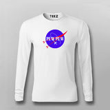 pew pew White full Sleeve T Shirt For Men