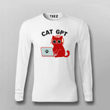Cat GPT Men's T-Shirt – AI Meets Feline Attitude