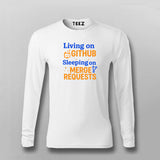 GitHub Merge Requests T-Shirt for Men – Dev Life in One Line