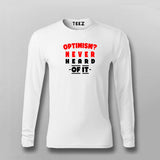 Optimism Never T-shirt For Men