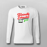 Terminally Exhausted T-Shirt for Men – Dev Life Edition