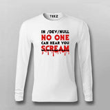 No One Scream Horror T-shirt For Men
