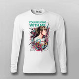 You Belong With Me T-Shirt For Men – Bold Fan Art for Pop Hearts
