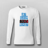 Eat Sleep Build Repeat T-Shirt for Men