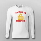 Firewall On Sleep Off T-Shirt for Men – Sysadmin Life Humor