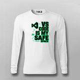 VS Code Is My Safe Space T-Shirt For Men – Dev Comfort Mode