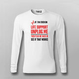 Life Support Reboot Men's T-Shirt – Dark Tech Humor