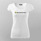 Microsoft Surface T-Shirt for Women – Code Smooth, Build Bold