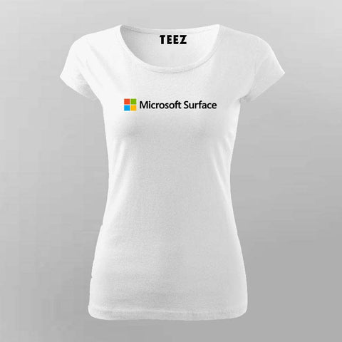 Microsoft Surface T-Shirt for Women – Code Smooth, Build Bold