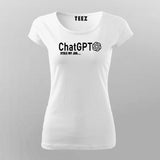 ChatGPT Stole My Job Women’s T-Shirt – Funny AI Quote