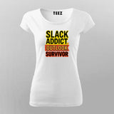 Slack Addict Outlook Survivor T-Shirt For Women
