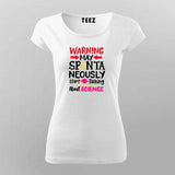 Warning! Science T-Shirt For Women - Fun Geeky